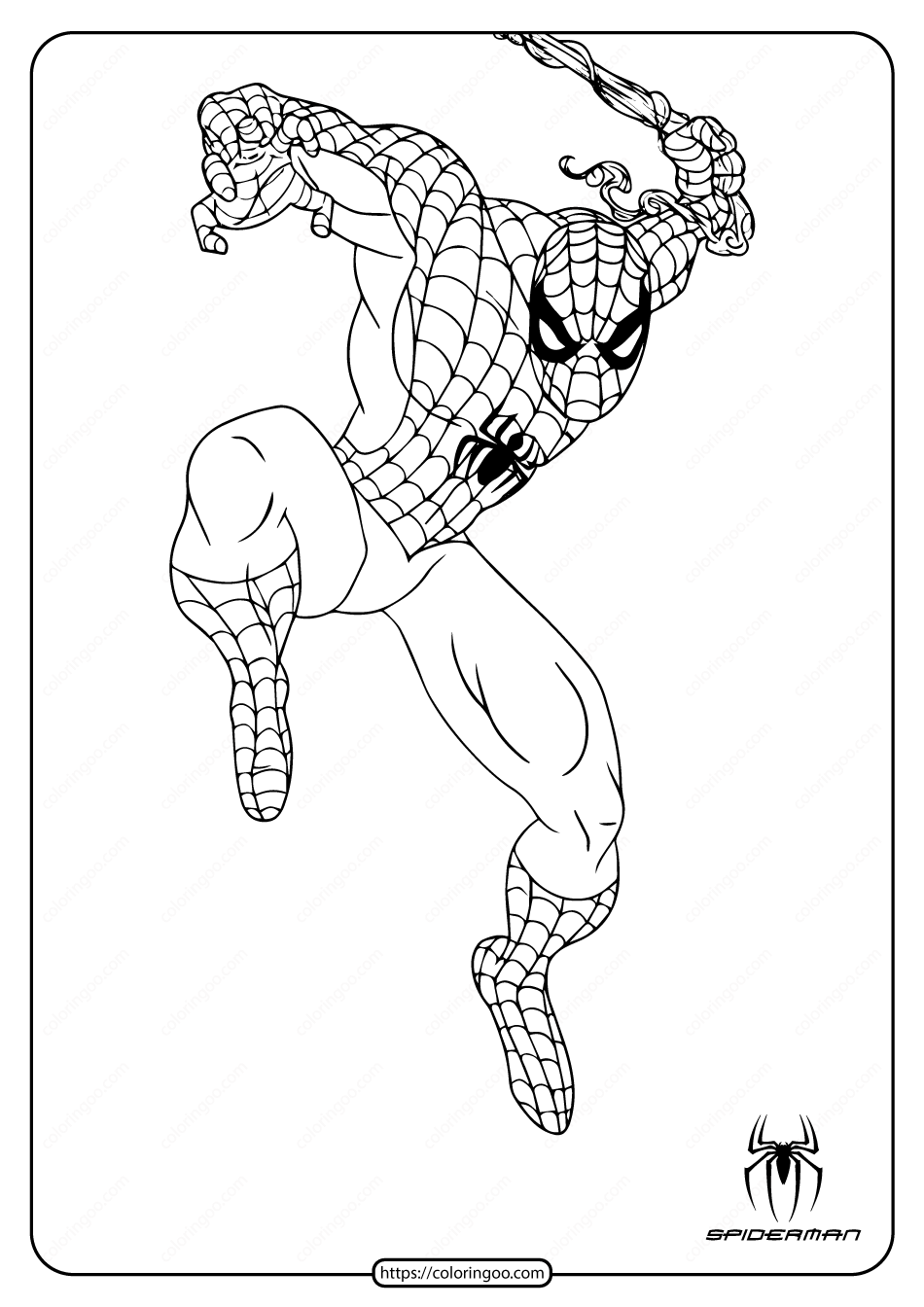 33+ Printable Spiderman Logo Coloring Pages Sketch