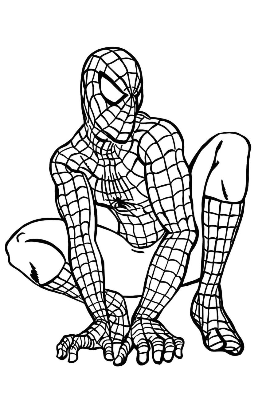 10 Unique Spider-Man Omalovanky Coloring Pages for Web-Slinging Fun