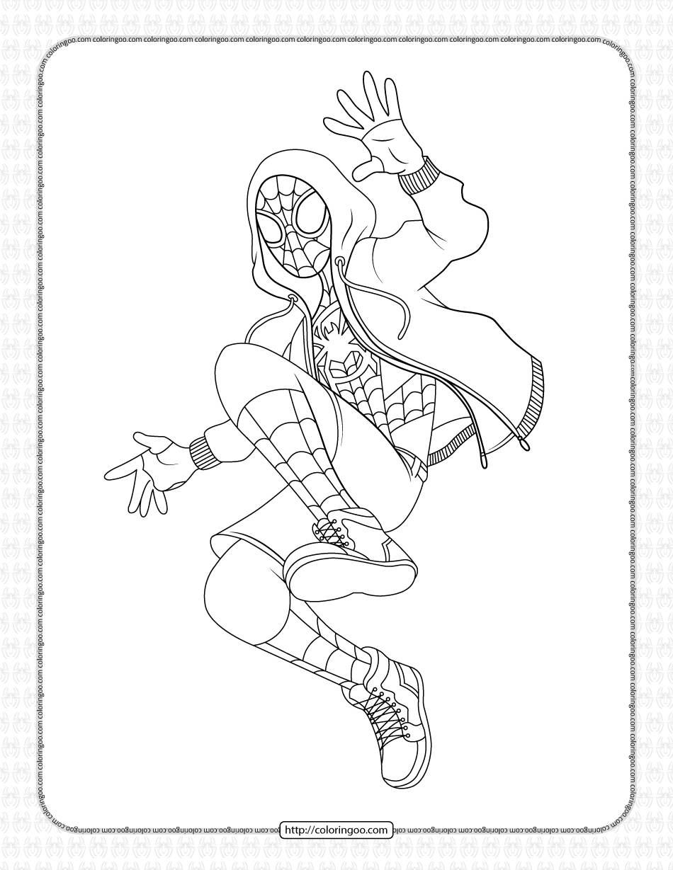 10 Miles Morales Spiderman Coloring Pages PDF: Unleash Your Inner Web-Slinger