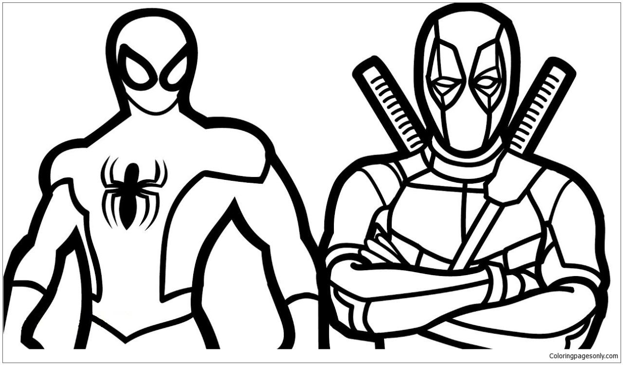 10 Bold Spiderman and Deadpool Coloring Pages to Unleash Your Inner Superhero