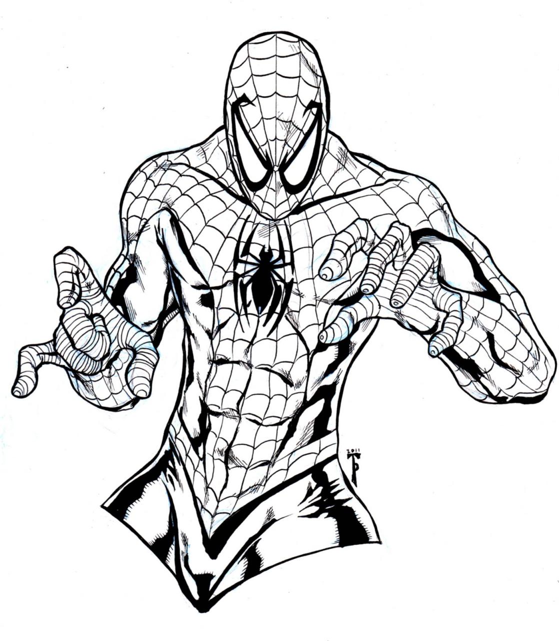 10 Cool Black Spiderman Coloring Pages to Print