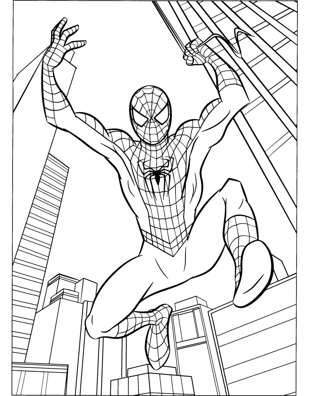 10 Free Spiderman Coloring Book PDFs for Kids and Adults