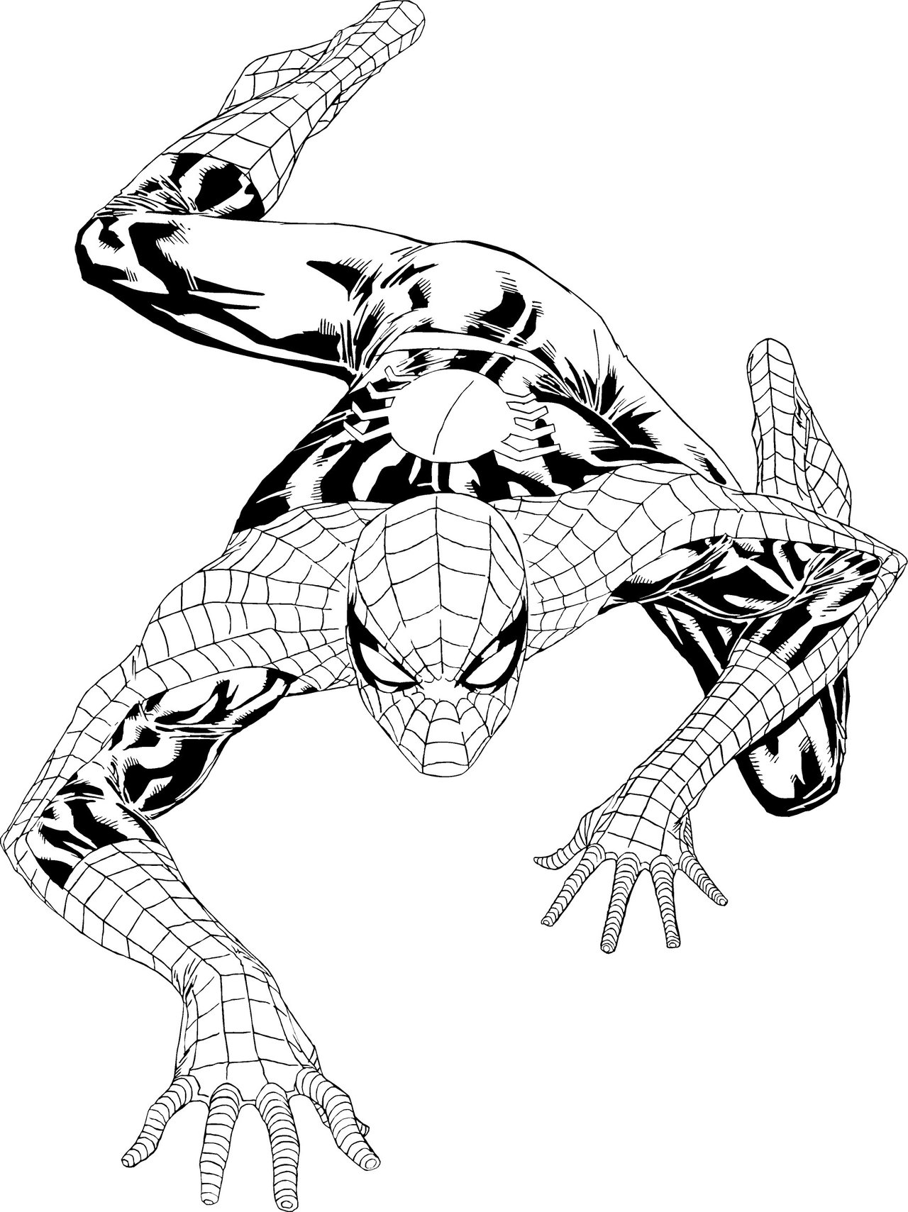 Spiderman Suits Coloring Pages 7