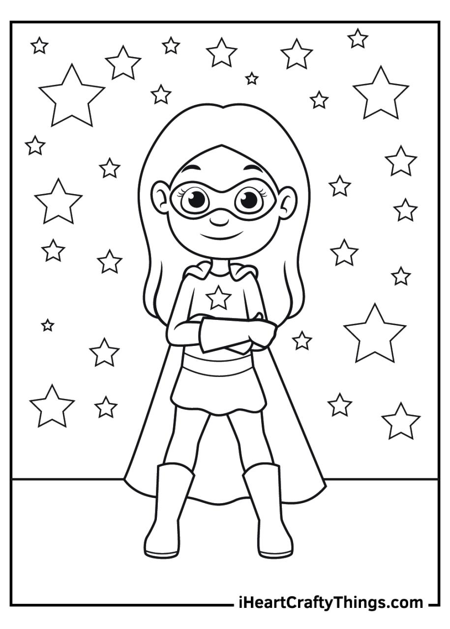 10 Creative Free Superhero Coloring Pages to Download