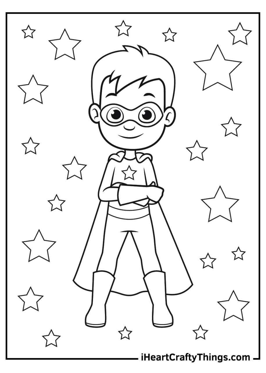 10 Fun Superhero Coloring Pages for Young Artists