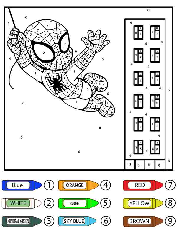 10 Spiderman Coloring Pages With Numbers: Unleash Your Inner Artist!