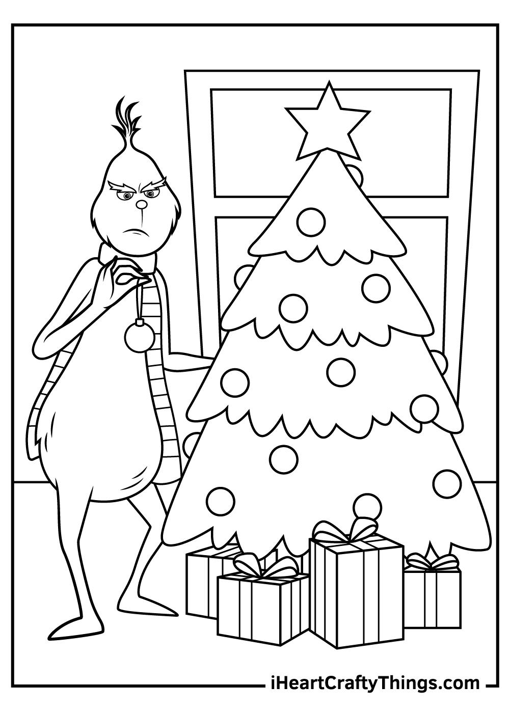 45+ Printable Grinch Coloring Pages PDF Printable