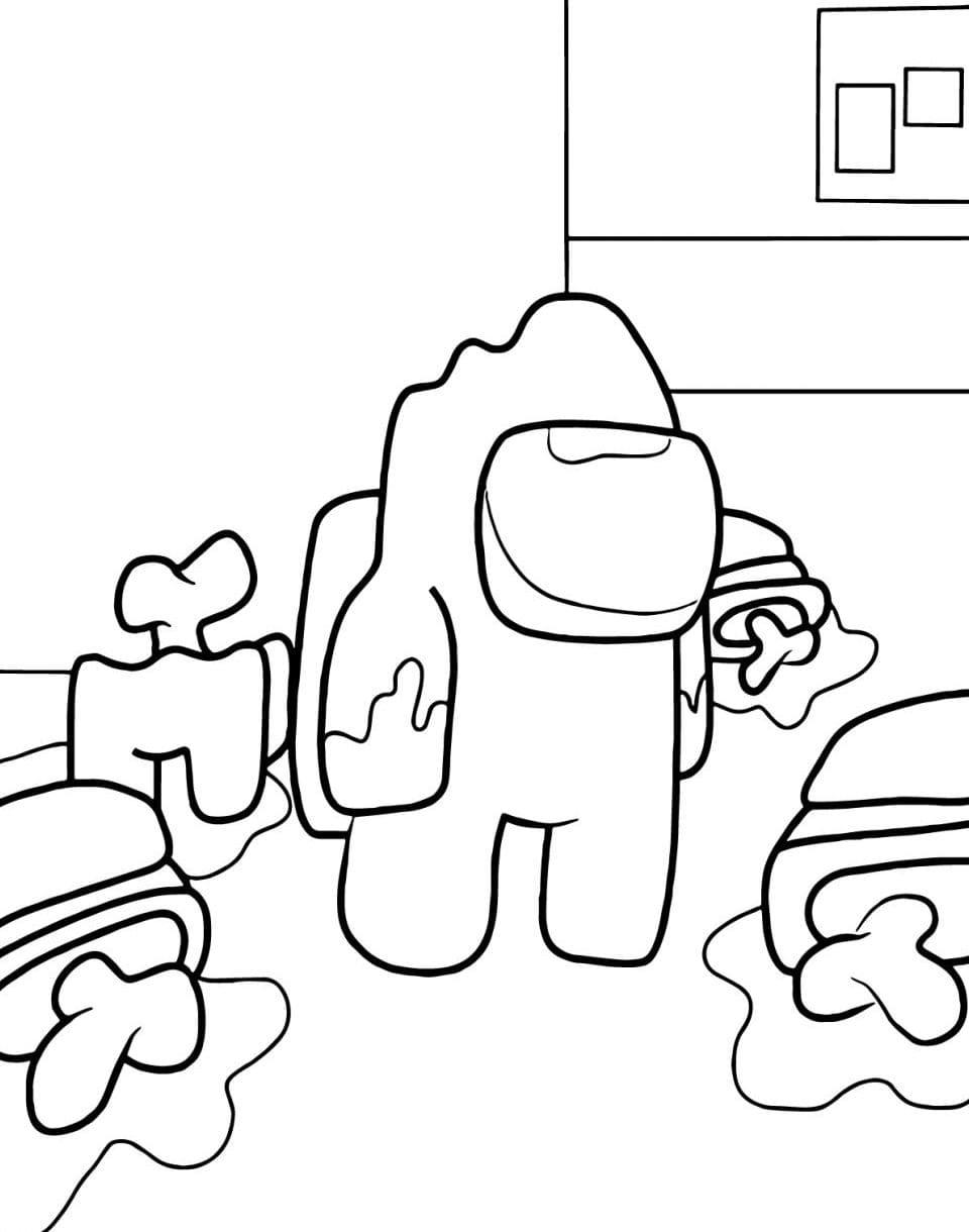 32+ Download Among Us Coloring Pages Sketch