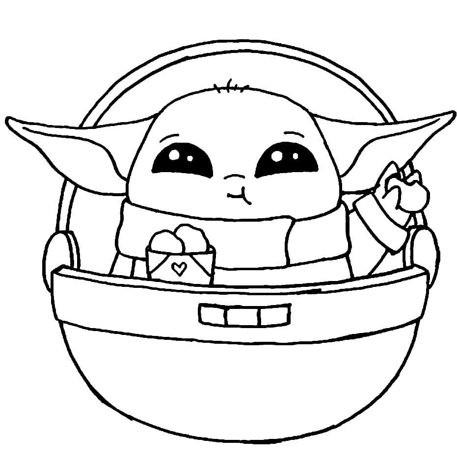 34+ Printable Baby Yoda Coloring Pages Books