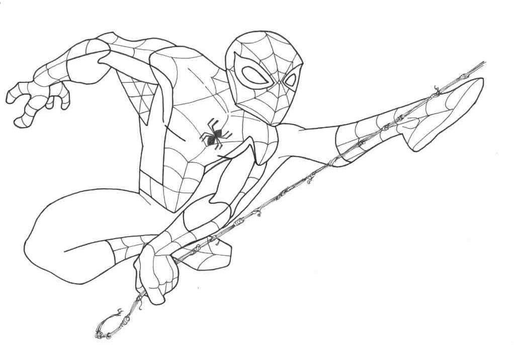 10 Spectacular Spider-Man Coloring Pages for Young Web-Slingers