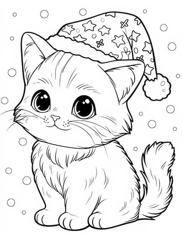 110 Christmas Coloring Pages Free Printable 19