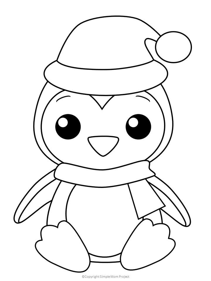 110 Christmas Coloring Pages Free Printable 26