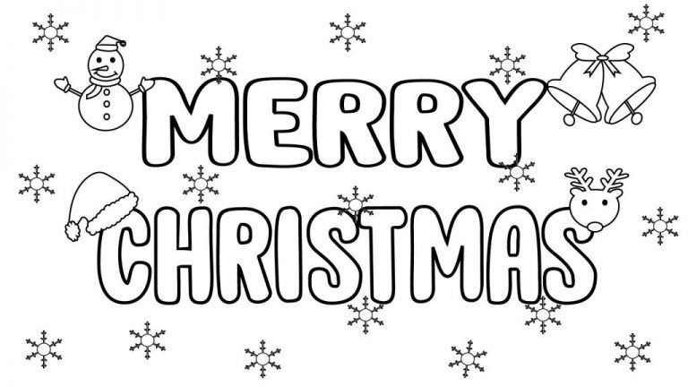 110 Christmas Coloring Pages Free Printable 43