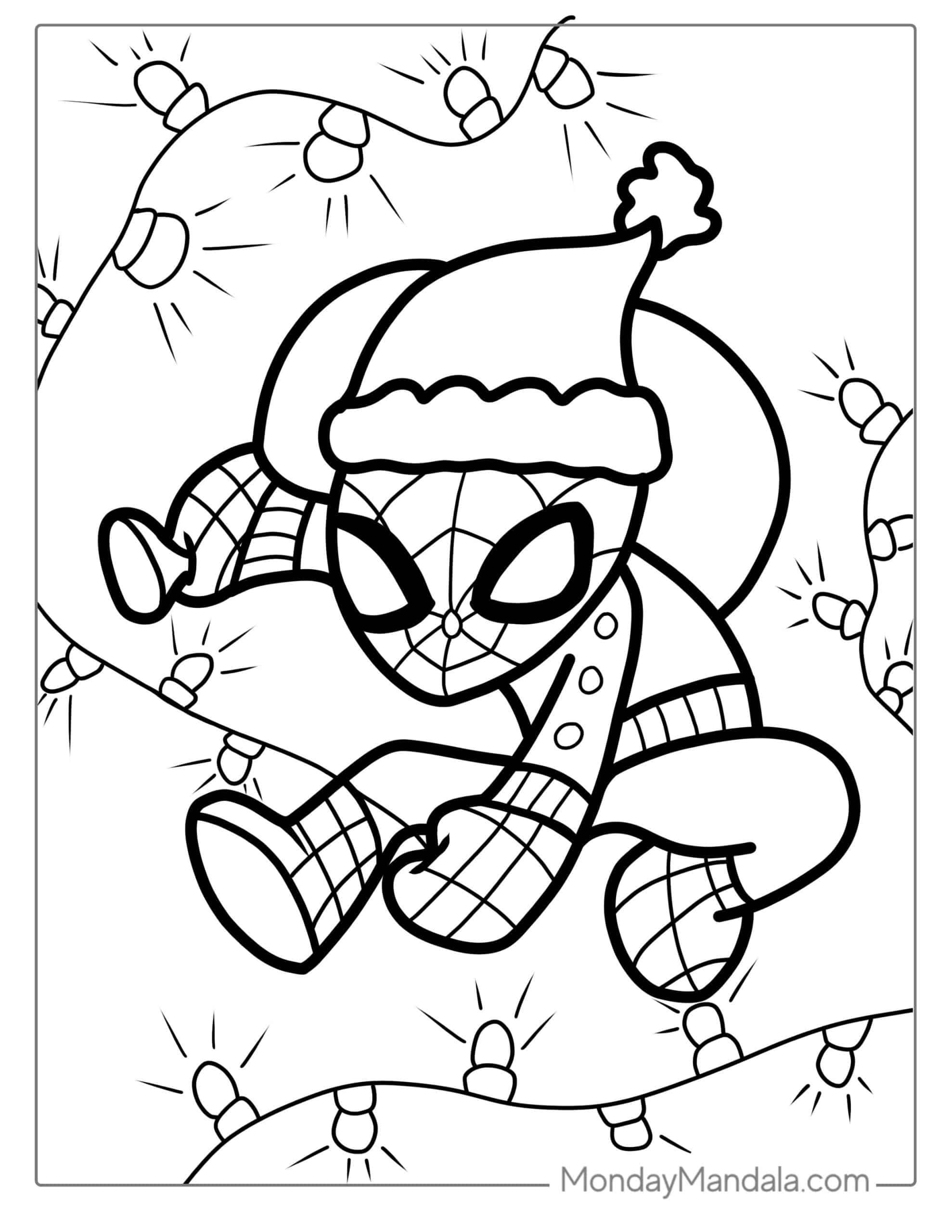 110 Christmas Coloring Pages Free Printable 44