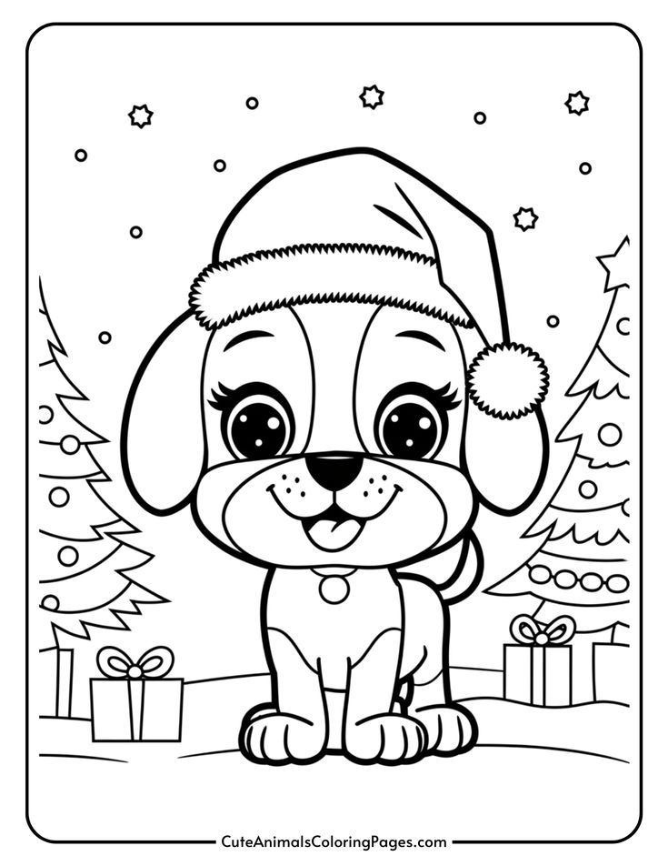 110 Christmas Coloring Pages Free Printable 46