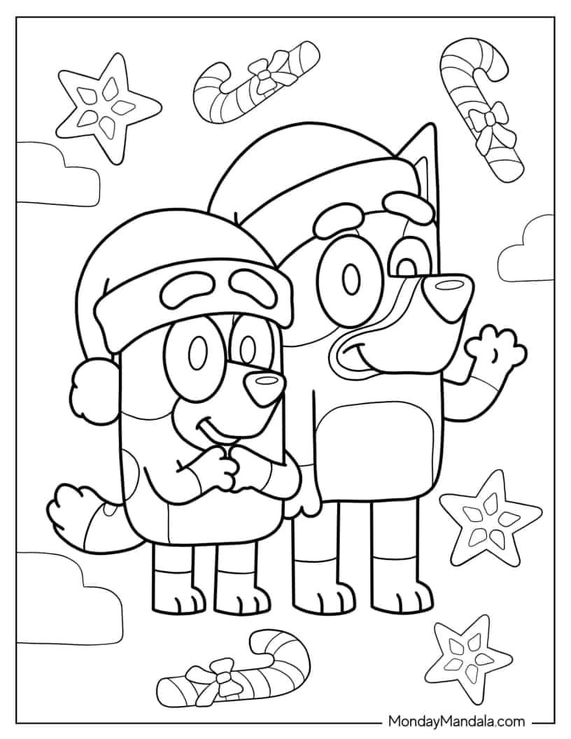 110 Christmas Coloring Pages Free Printable 50