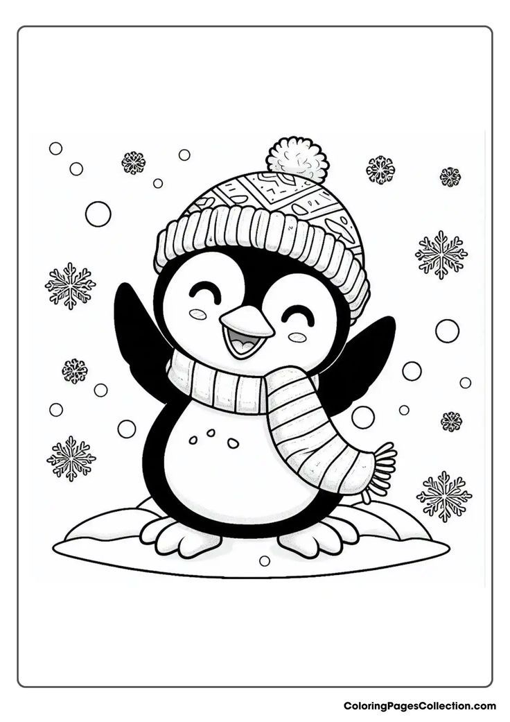 110 Christmas Coloring Pages Free Printable 8