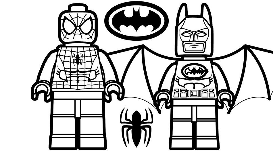 10 Captivating Lego Batman and Spiderman Coloring Pages for Creative Kids