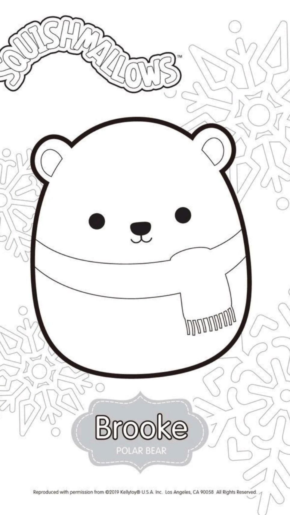 21 Squishmallows Christmas Coloring Pages Free Printable 12