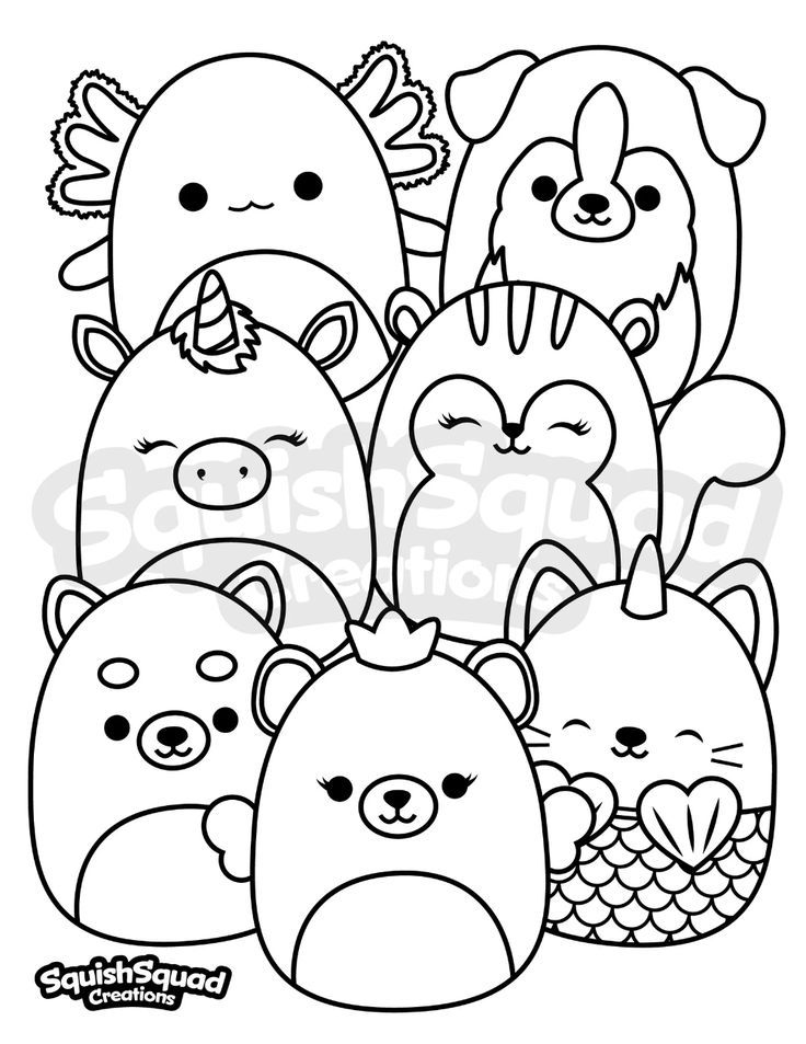 21 Squishmallows Christmas Coloring Pages Free Printable 17