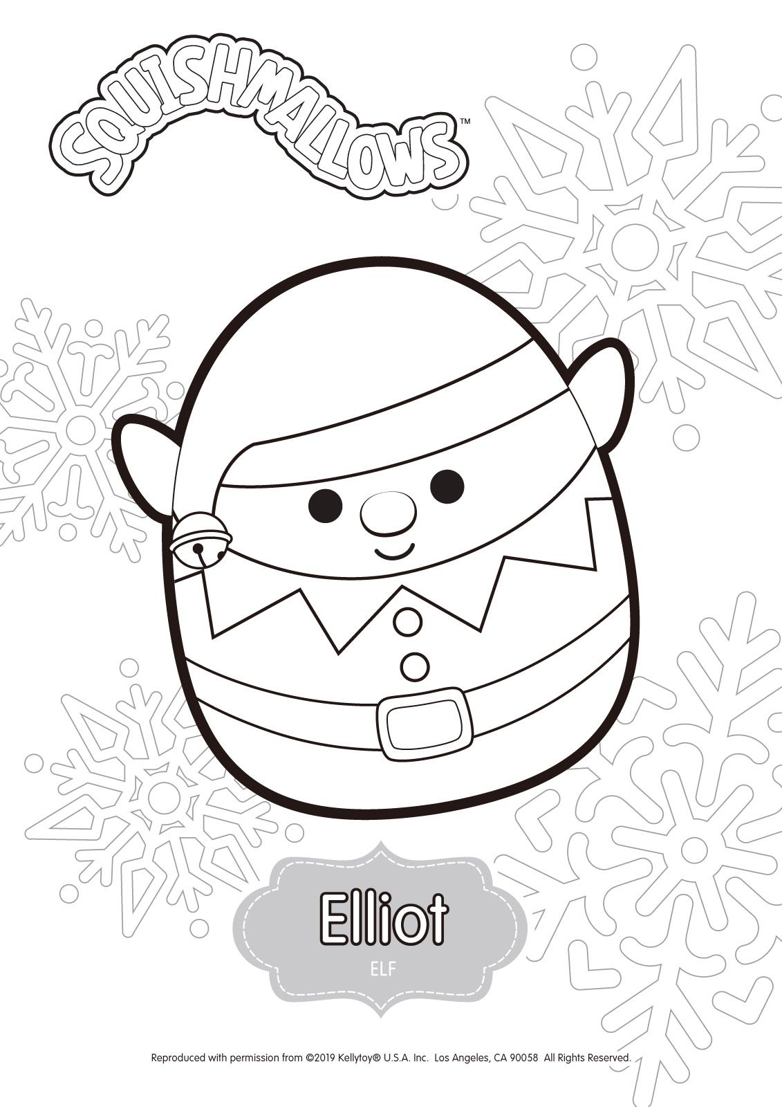 21 Squishmallows Christmas Coloring Pages Free Printable 7