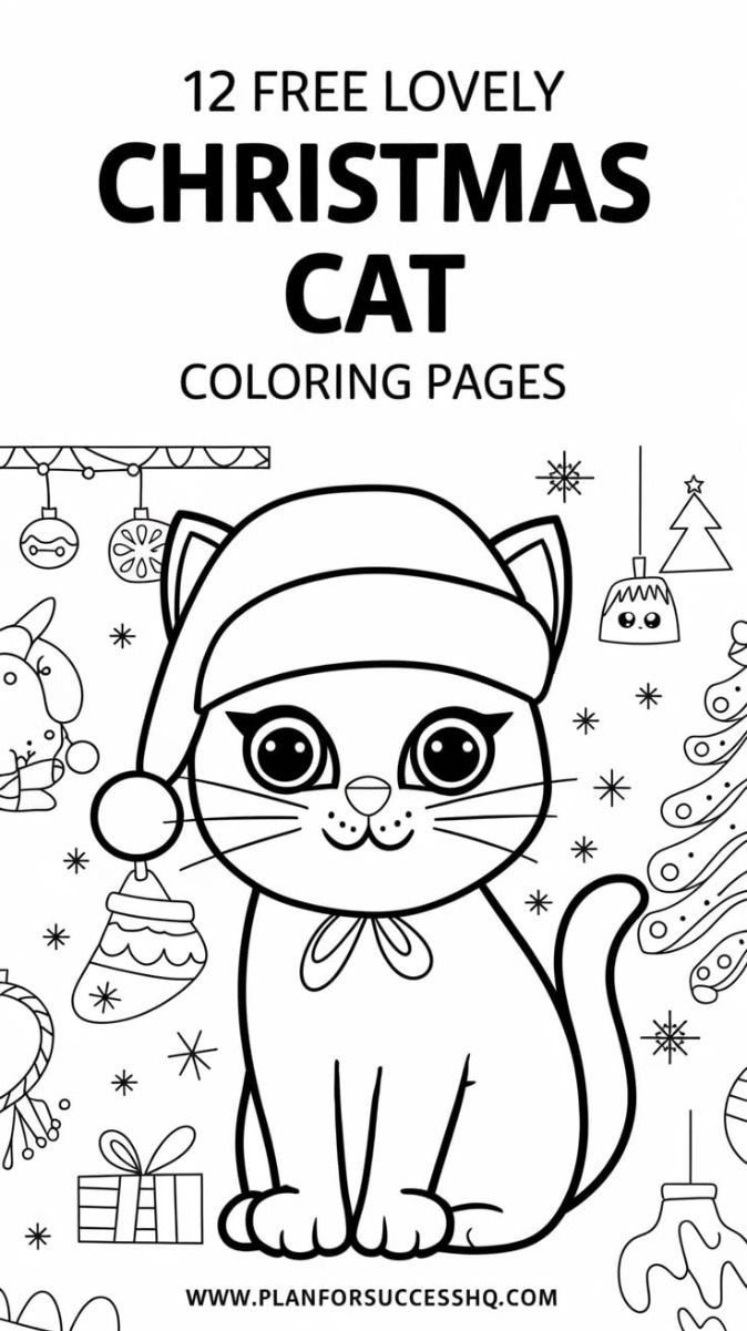 43 Christmas Tree Coloring Pages for Kids Free Printable 18