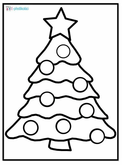 43 Christmas Tree Coloring Pages for Kids Free Printable 34