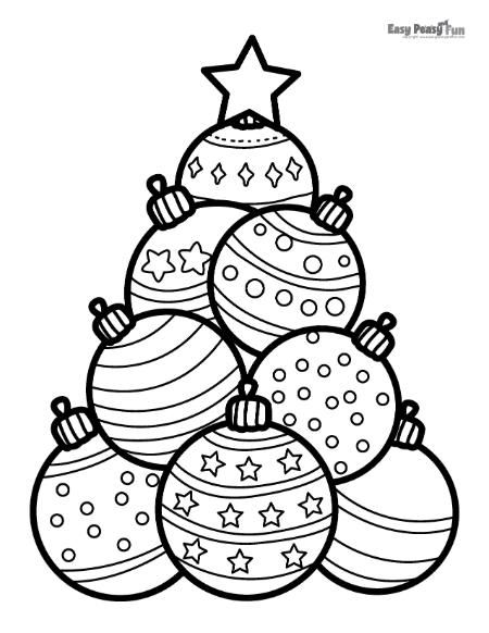 43 Christmas Tree Coloring Pages for Kids Free Printable 36