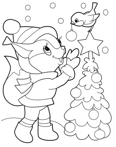 43 Christmas Tree Coloring Pages for Kids Free Printable 40