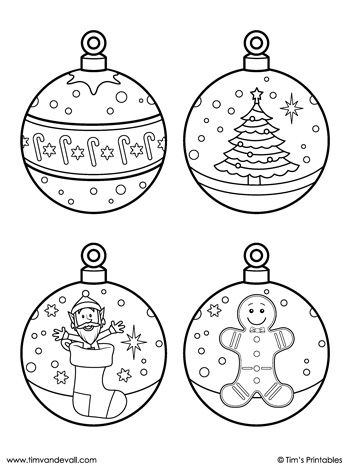 43 Christmas Tree Coloring Pages for Kids Free Printable 41