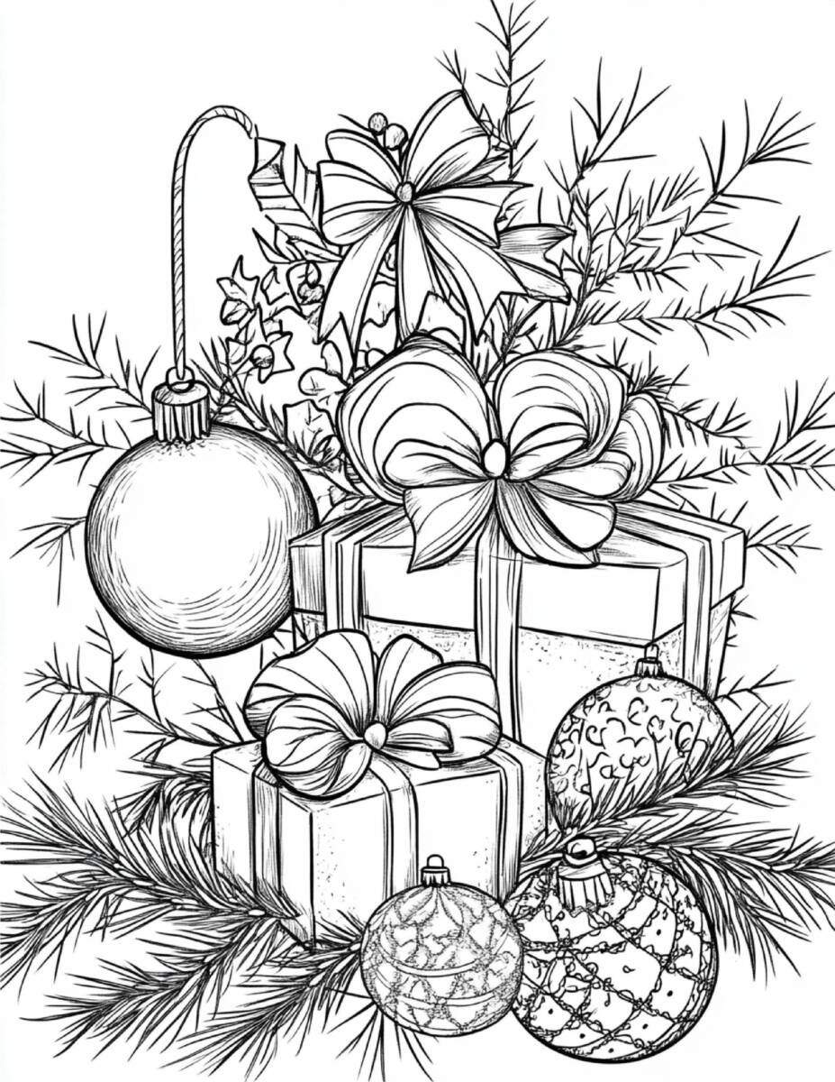 68 Christmas Coloring Pages Edition for Adult 1