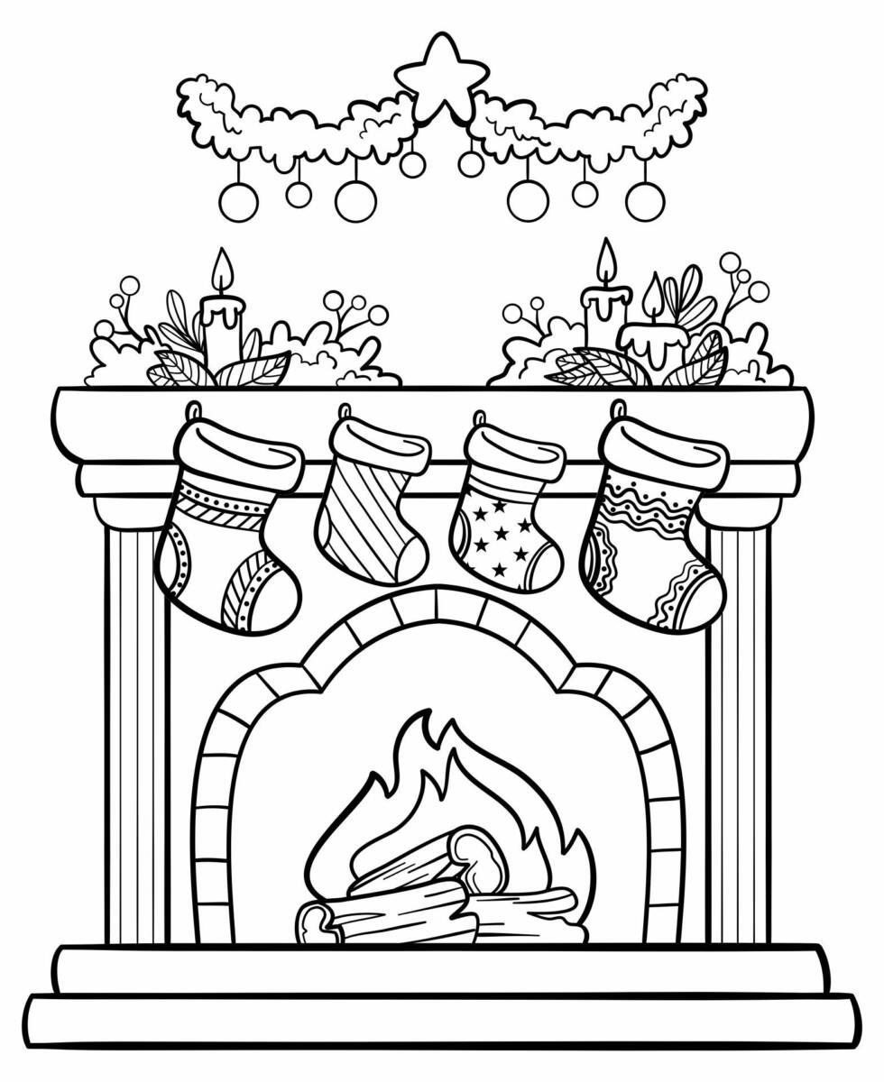 68 Christmas Coloring Pages Edition for Adult 11