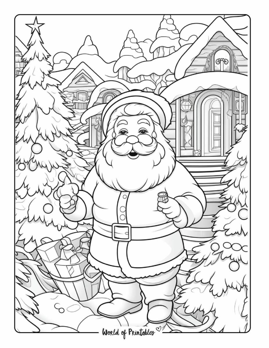 68 Christmas Coloring Pages Edition for Adult 15