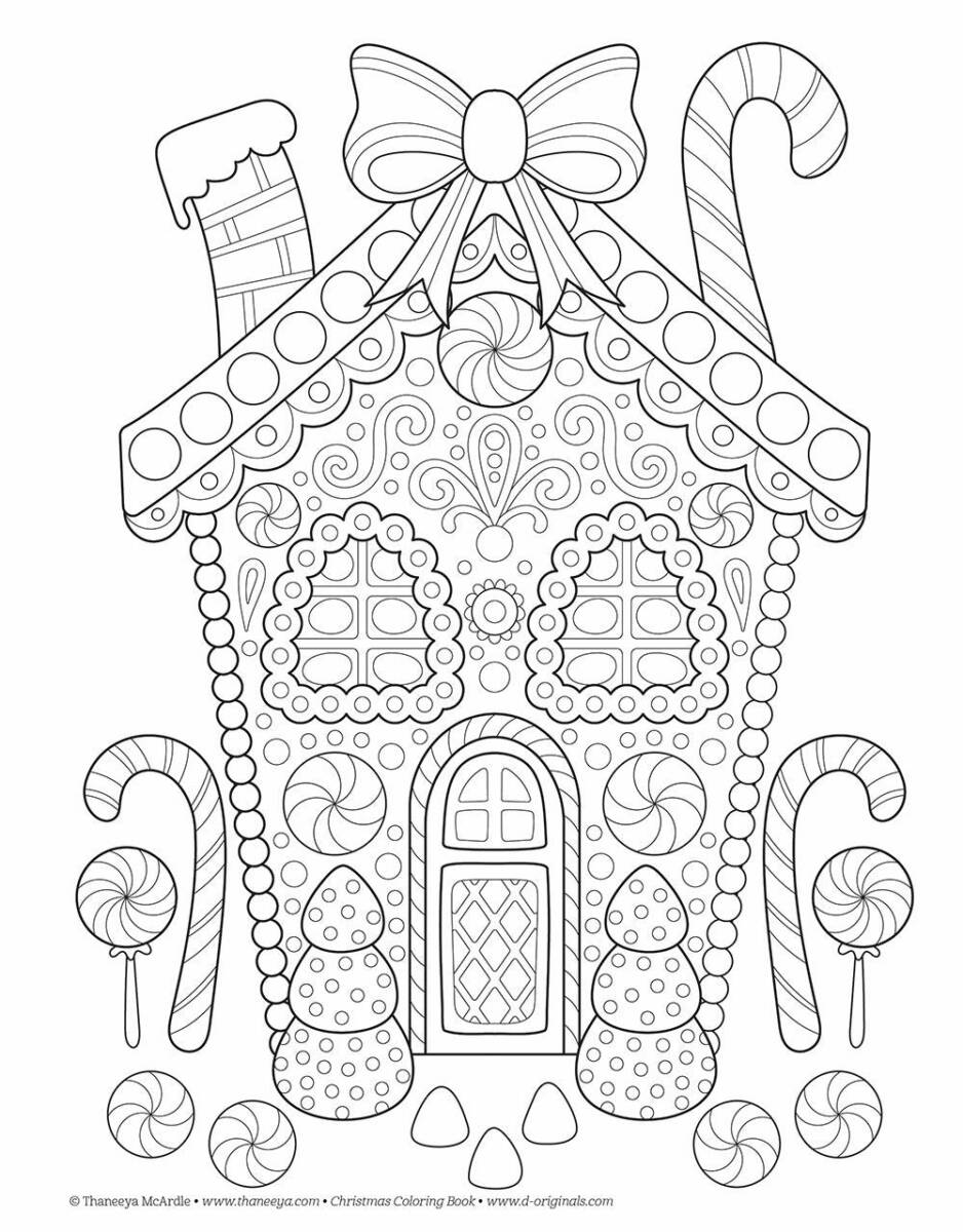 68 Christmas Coloring Pages Edition for Adult 20