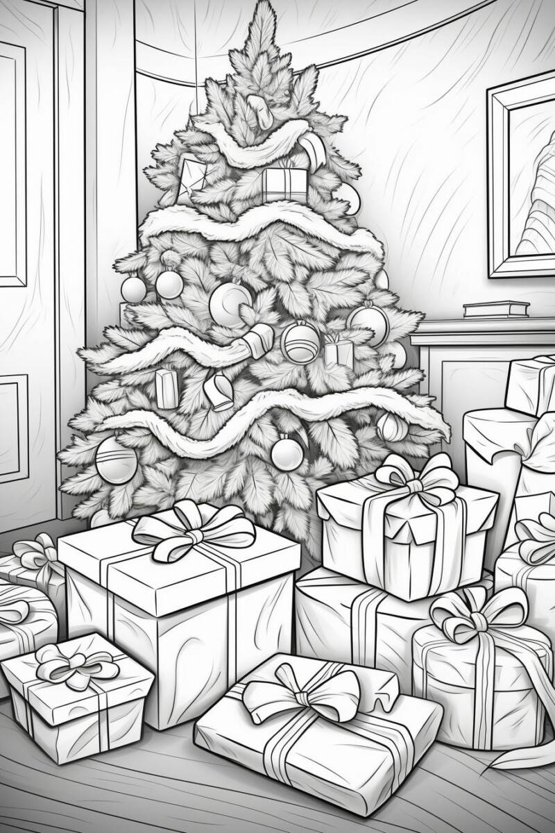 68 Christmas Coloring Pages Edition for Adult 23