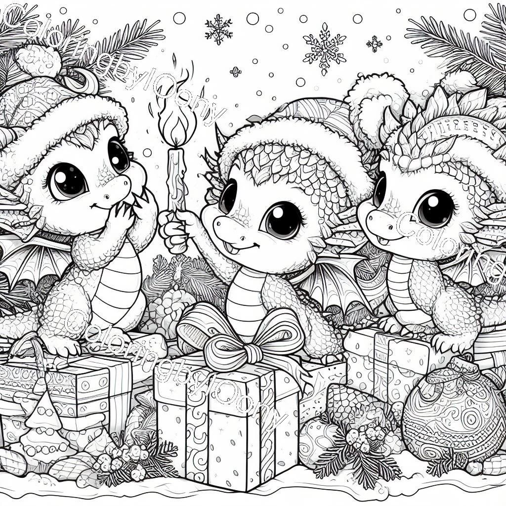 68 Christmas Coloring Pages Edition for Adult 26