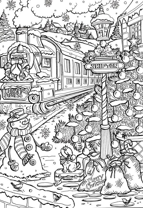 68 Christmas Coloring Pages Edition for Adult 50