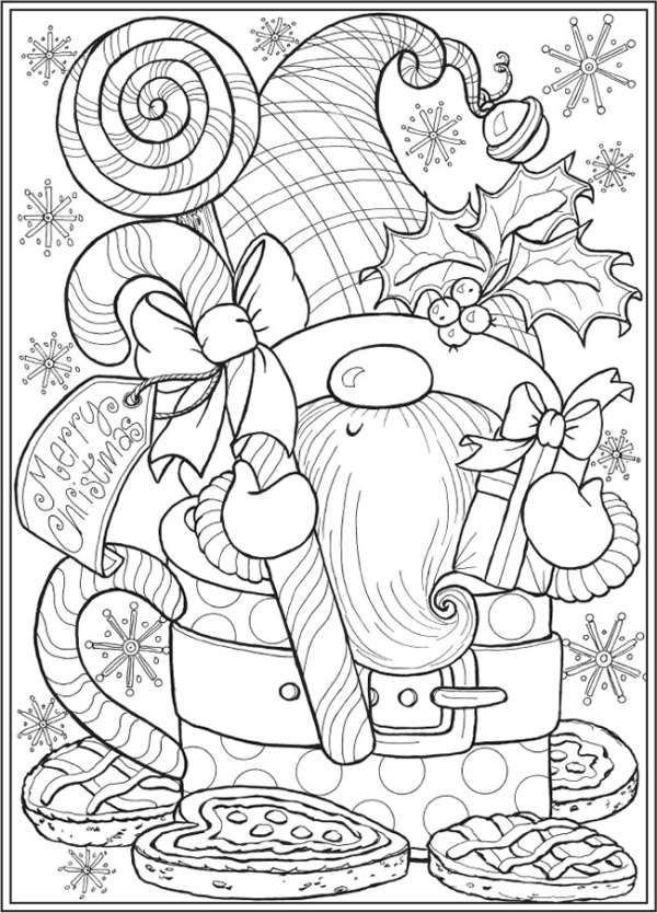 68 Christmas Coloring Pages Edition for Adult 51