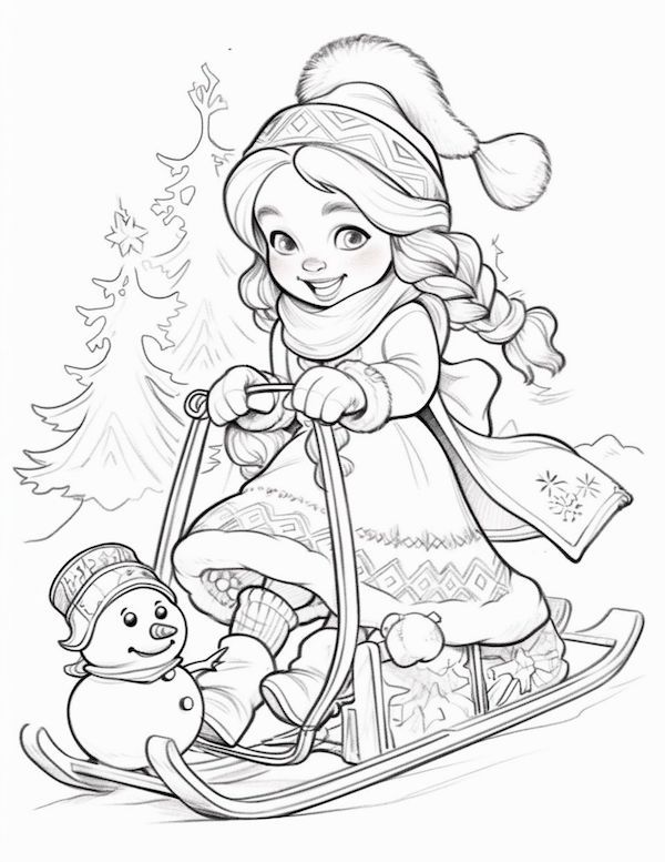 68 Christmas Coloring Pages Edition for Adult 53