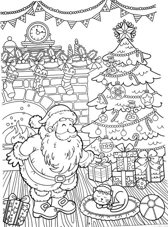 68 Christmas Coloring Pages Edition for Adult 56