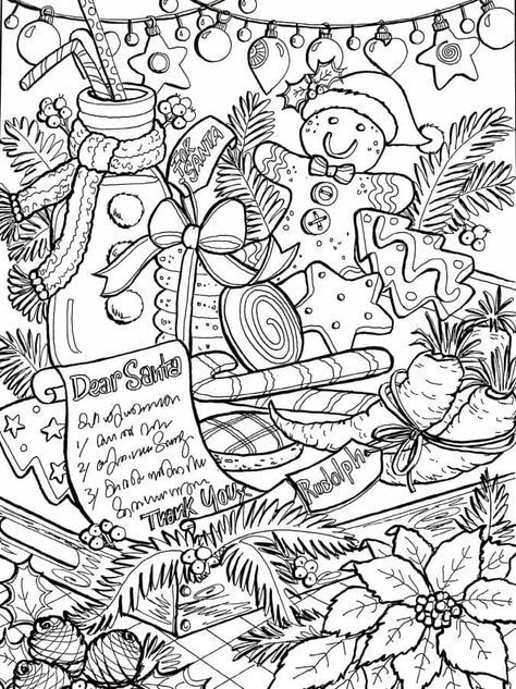 68 Christmas Coloring Pages Edition for Adult 61