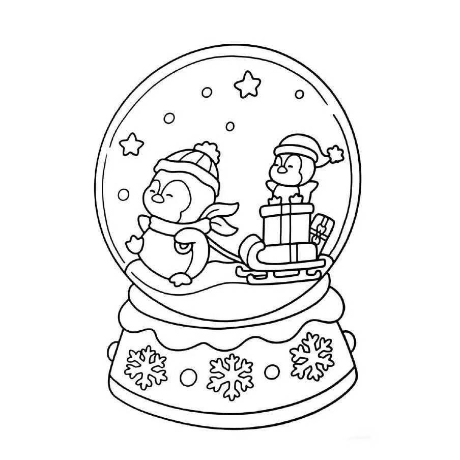 Aesthetic and Cute Christmas Coloring Pages (10)