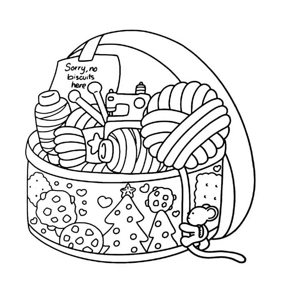 Aesthetic and Cute Christmas Coloring Pages (11)