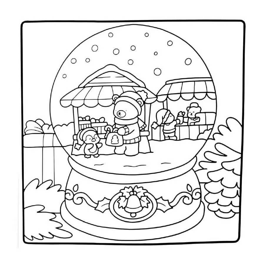 Aesthetic and Cute Christmas Coloring Pages (23)