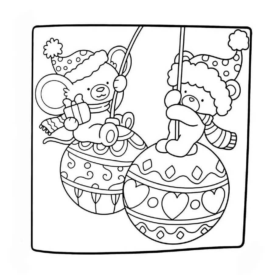 Aesthetic and Cute Christmas Coloring Pages (33)