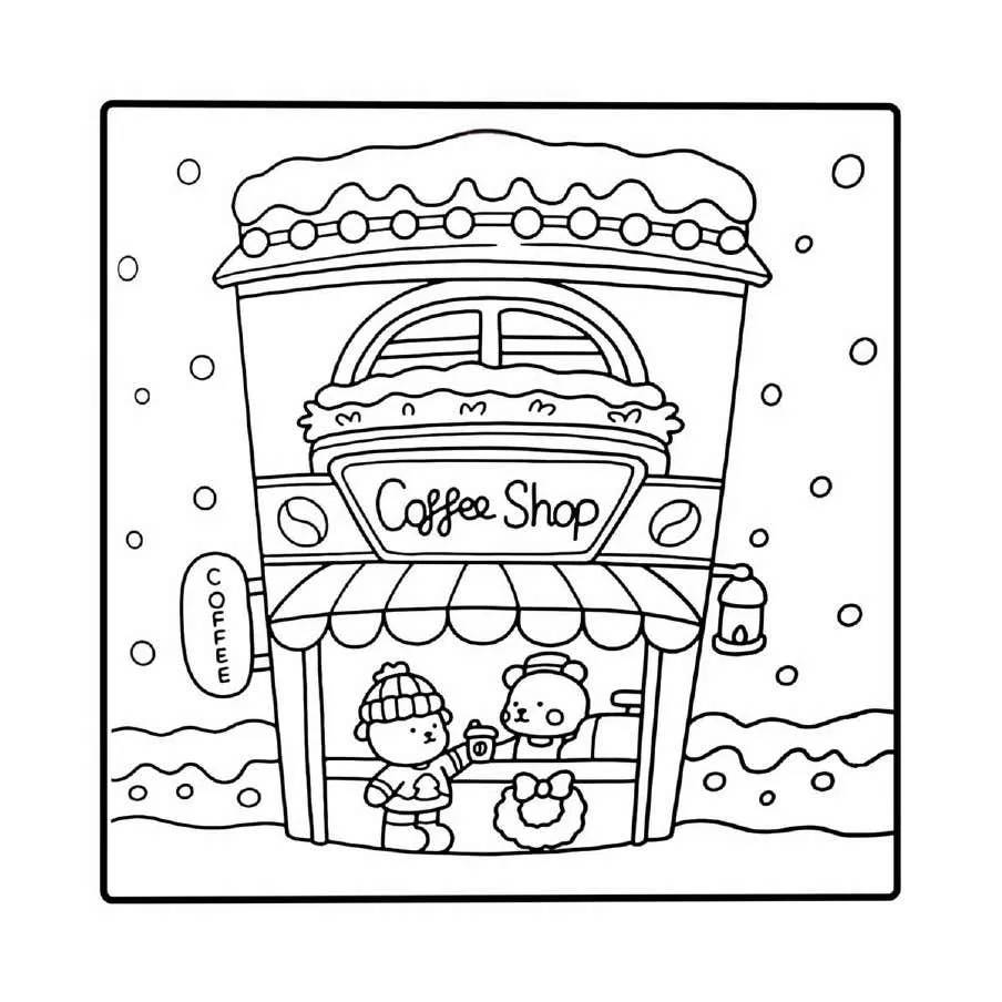 Aesthetic and Cute Christmas Coloring Pages (37)