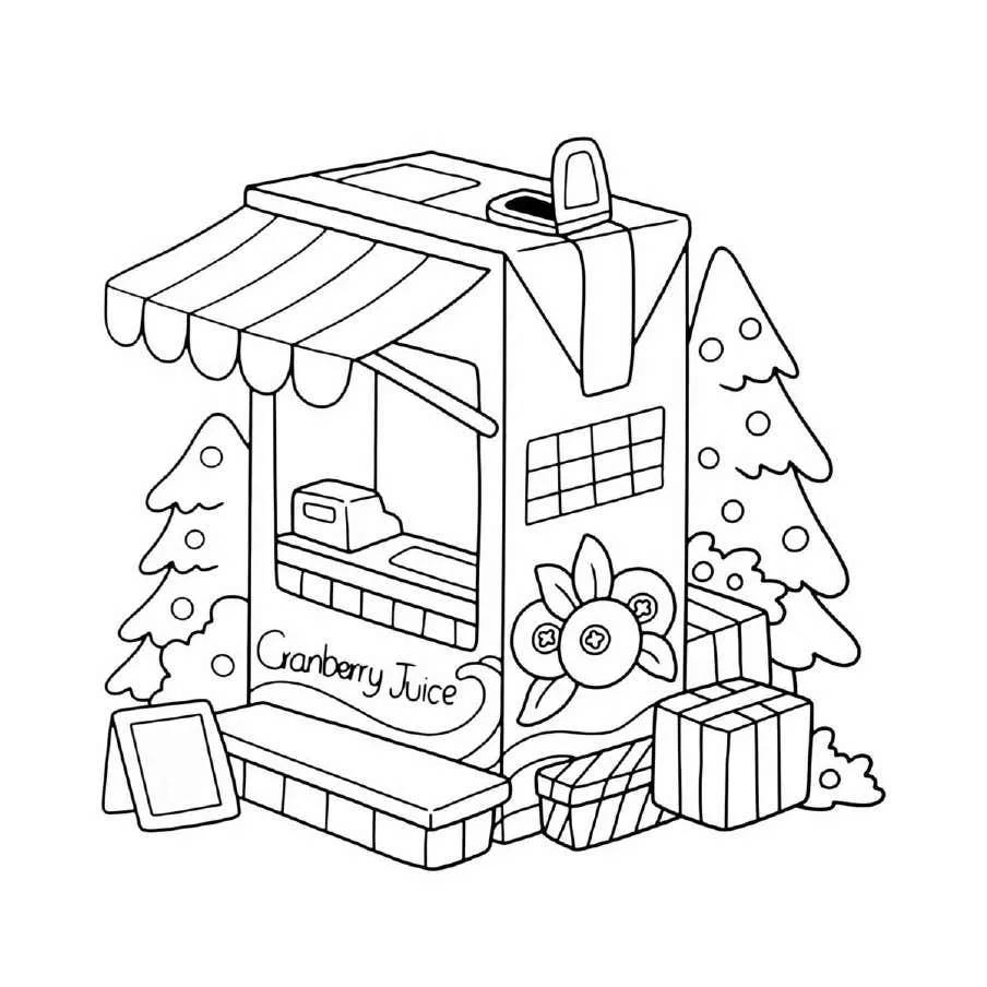 Aesthetic and Cute Christmas Coloring Pages (6)