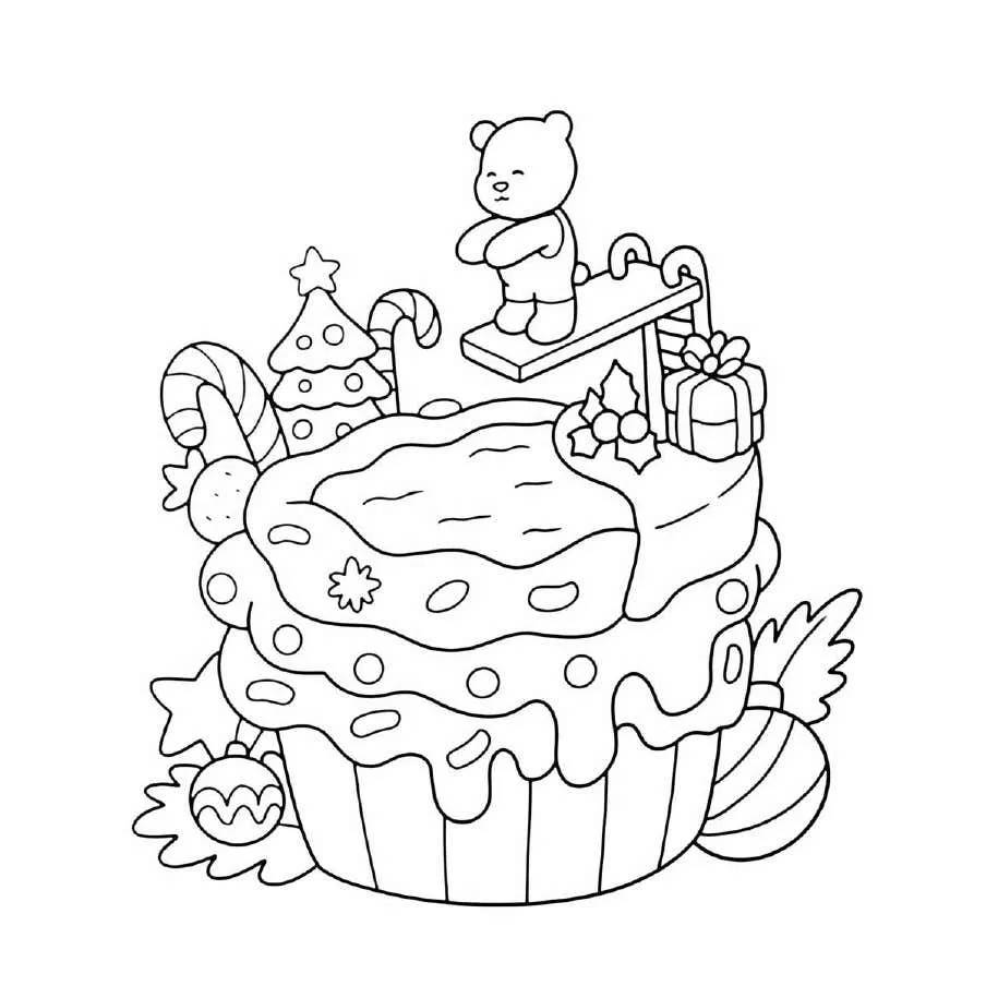 Aesthetic and Cute Christmas Coloring Pages (9)