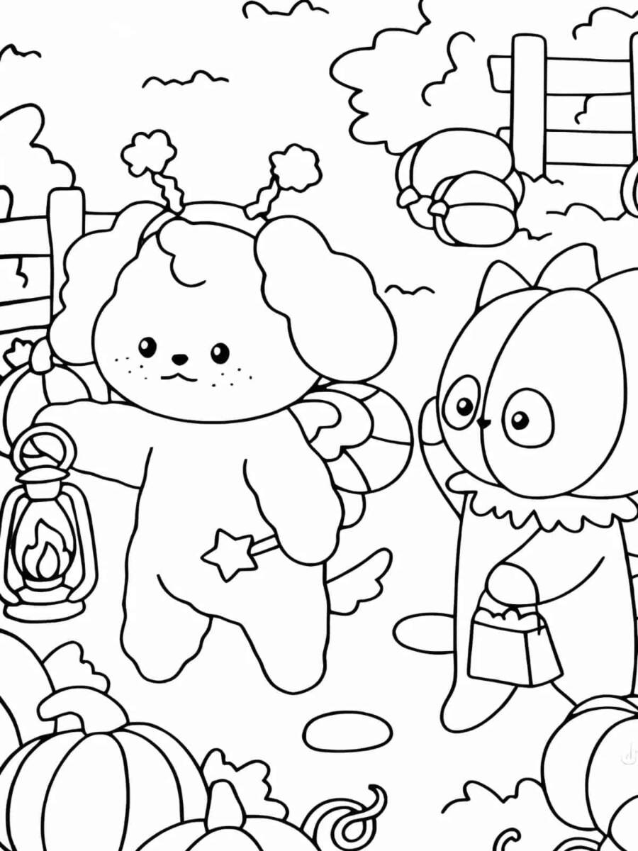 Cozy Friend Coloring Pages