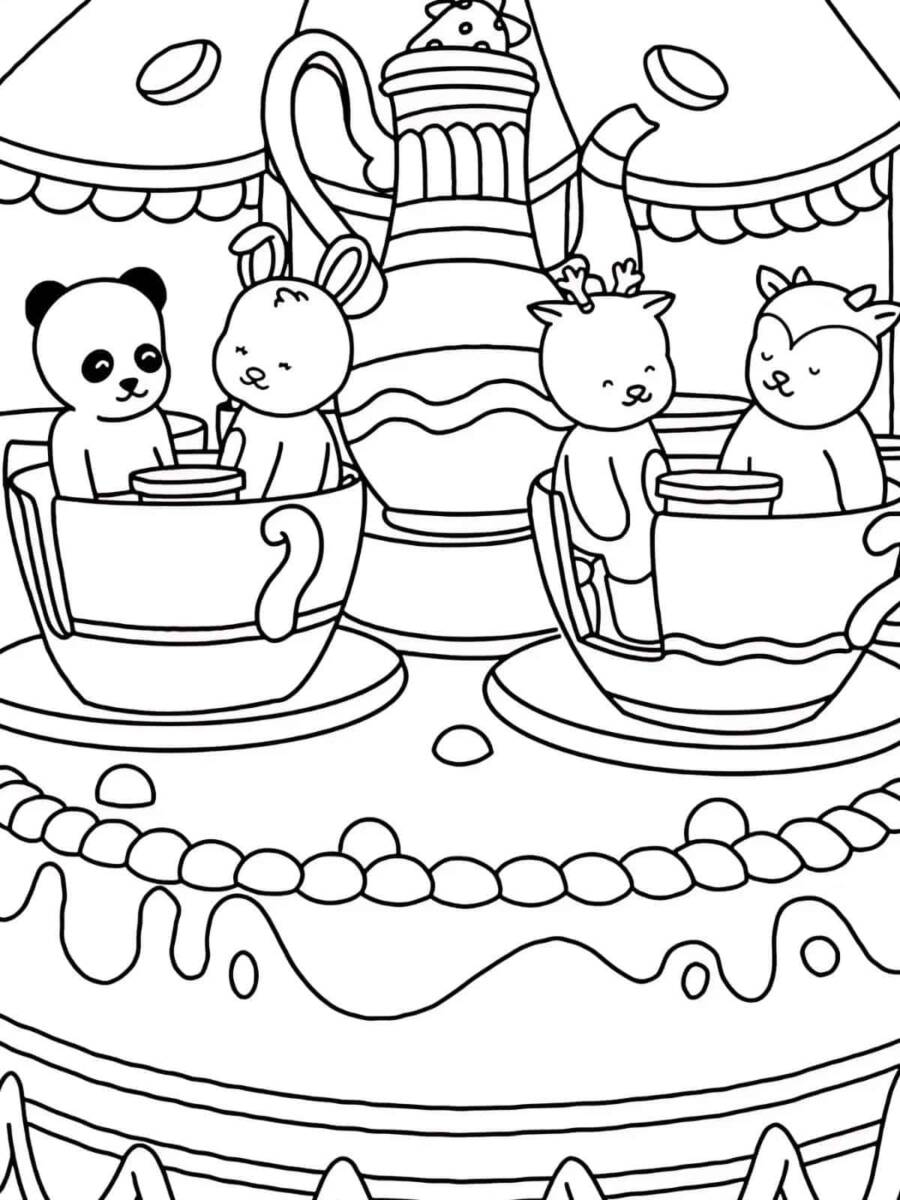 Cozy Go To Park Coloring Pages